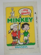 Retro Sticker - Minkey  Mini Hockey My Sport