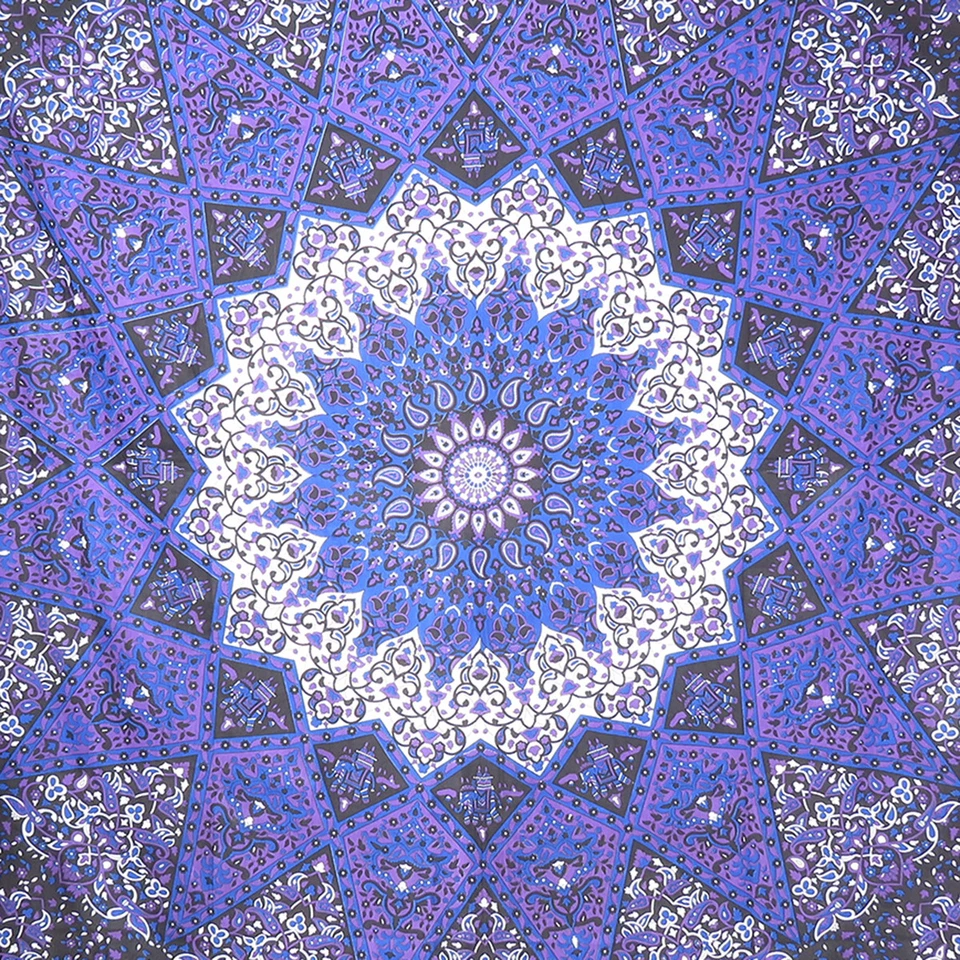 Wall Mandala Tapestry Indian Hanging Hippie Decor Bedspread Bohemian Throw Queen - Image 4 of 4