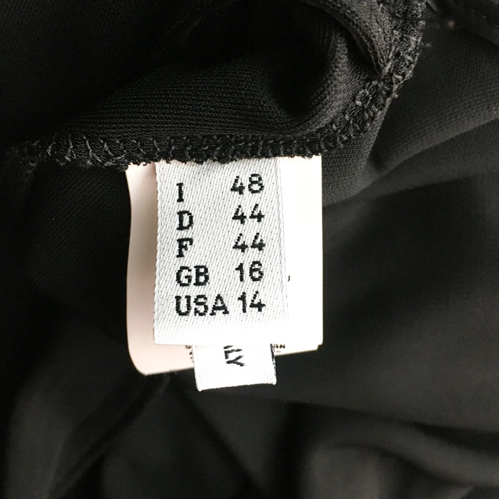 Abito Moschino Aeffe Spa donna linea A nero senza maniche LBD party cocktail 14