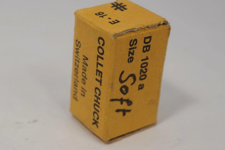 RARO Nuevo Hecho en Suiza Emco Unimat E-16 Torno Pinza Suave / Pinza de Emergencia Foto 2 de 4