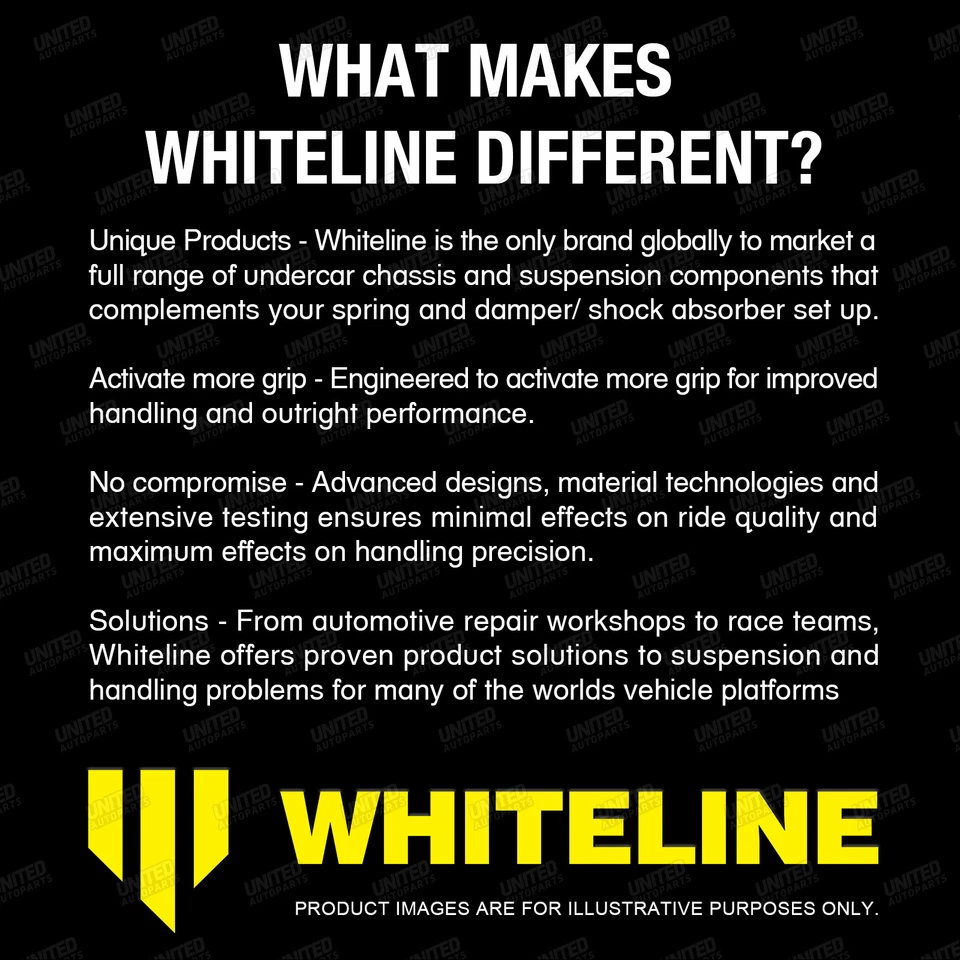 Whiteline Rear 2" Lowering Block - Kit Premium Quality For Ford Falcon EF EL XH - image 3 of 4