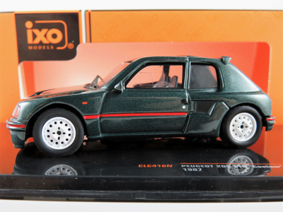 Peugeot 205 T16 Custom 1987 IXO 1:43 - Modèle Réduit Neuf