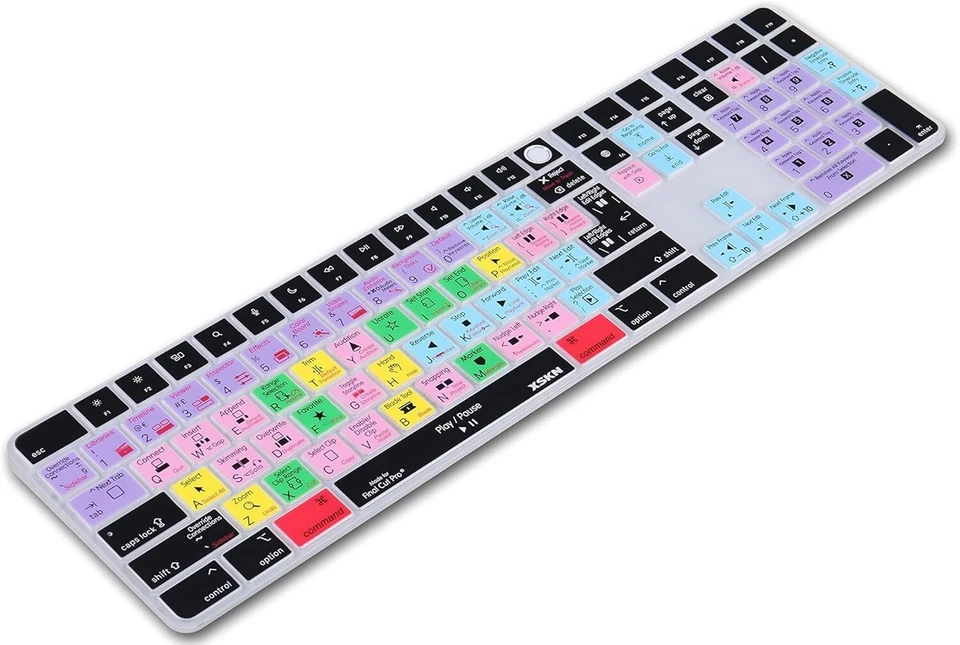 Final Cut Pro Shortcut Keyboard Cover Skin for 2021 Released iMac M1 Magic Ke... - Image 4 of 4
