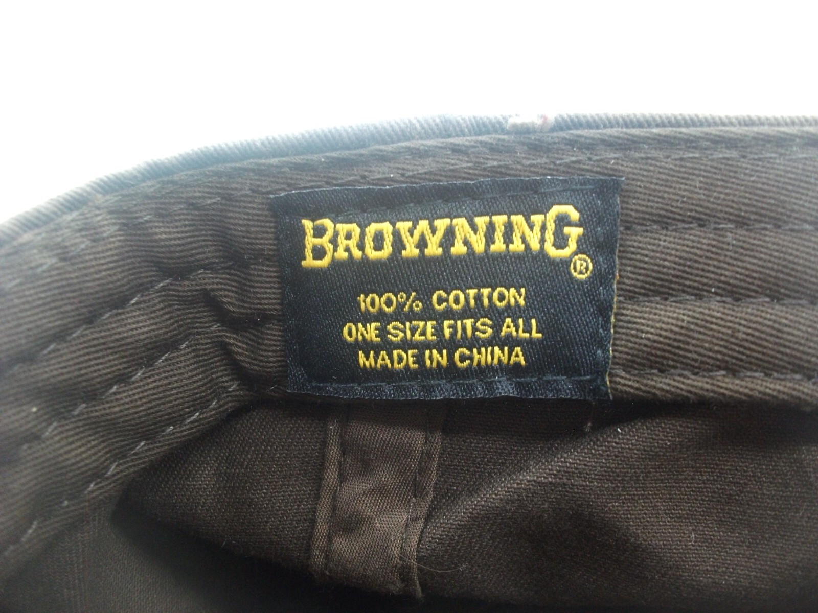 Browning Hat Brown Hook Loop Baseball Cap - image 11