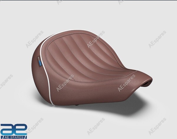 Braune MaßGefertigt Rider Sitz FüR Royal Enfield Goan Klassisch 350 KXA00187 ECS-image
