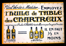 buvard ancien chartreaux, huile d OLIVE,6n6