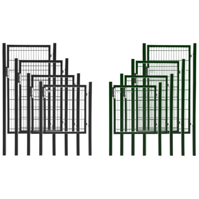 Gartentür Grün Anthrazit Gartentor Zauntür Hoftür Gartenpforte Gartenzaun Metall