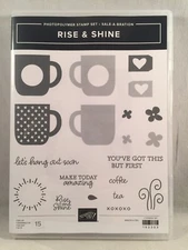 RISE & SHINE Stampin Up New Coffee Tea Bags Steam Sun Amazing Hang Out S20