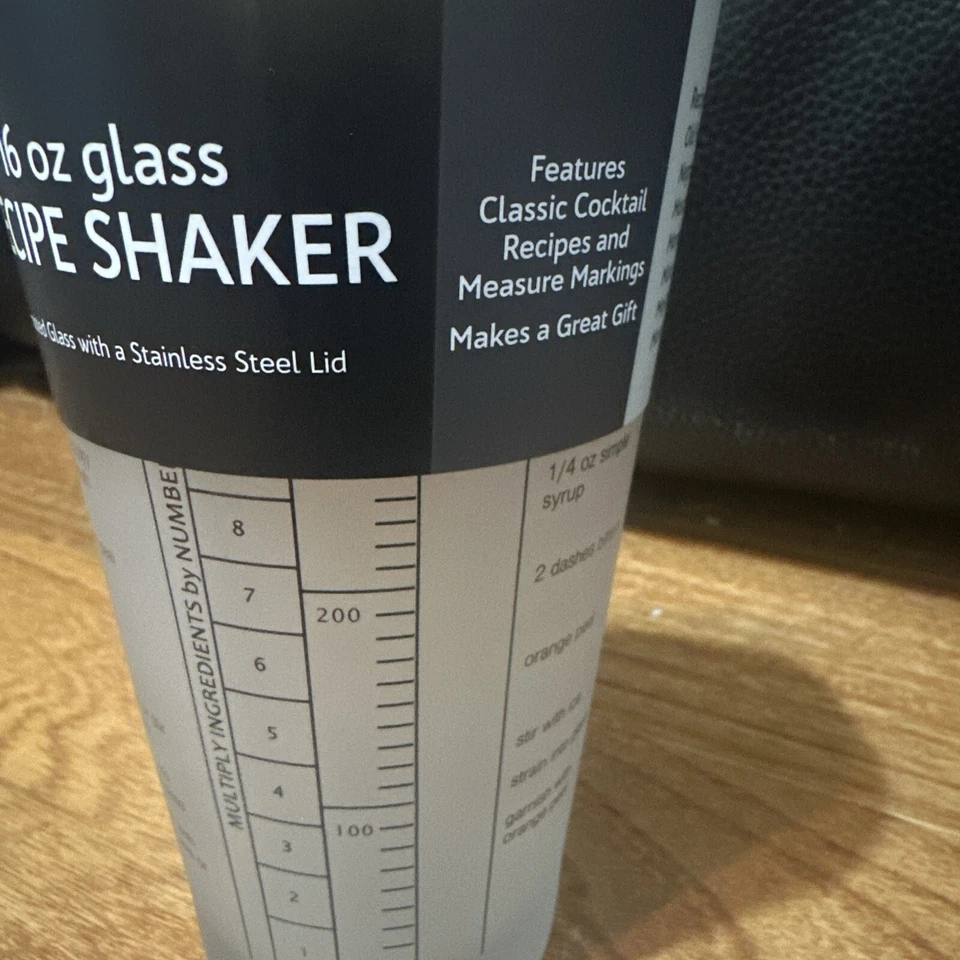 Thirstystone от Cambridge шейкер для рецептов матовое стекло 16 унций - Изображение 3 из 4