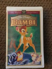 Walt Disney Masterpiece Bambi Fully Restored 55th Limited Edition VHS