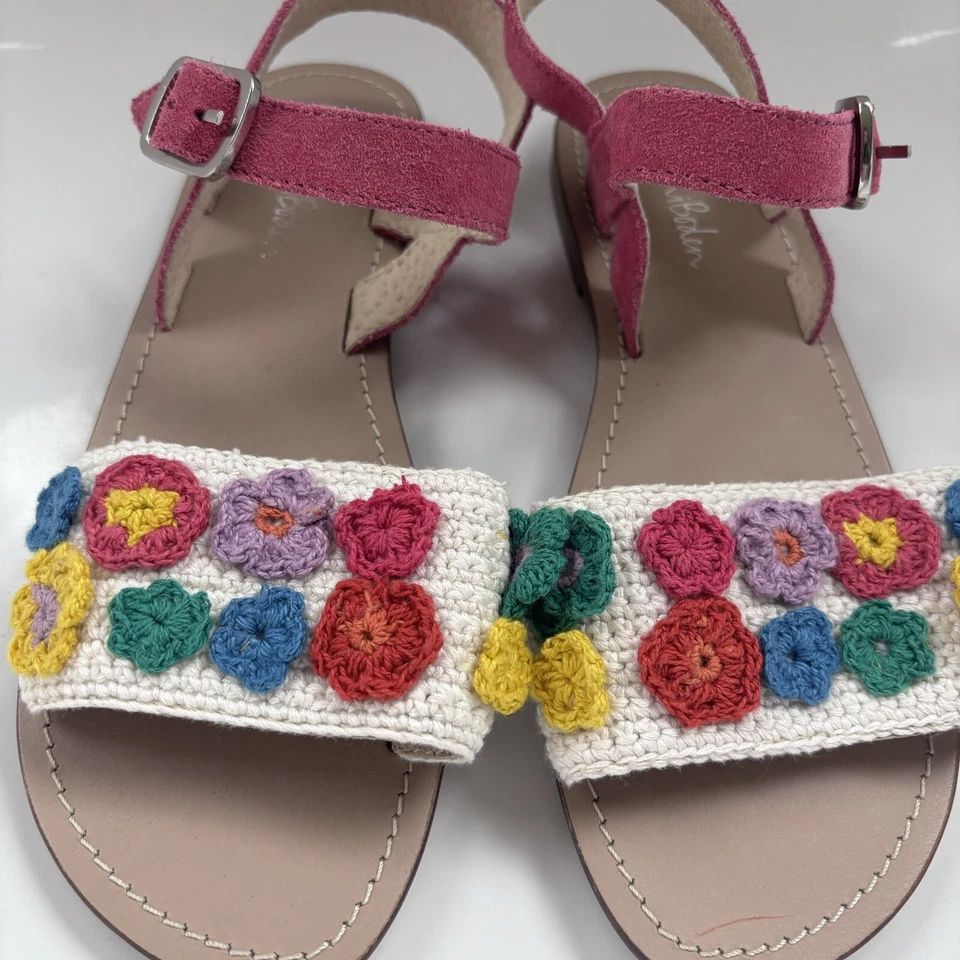 Sandalias mini bodwn-crochet nuevas sin etiquetas, varias flores talla EU34-US2.5 Foto 4 de 4