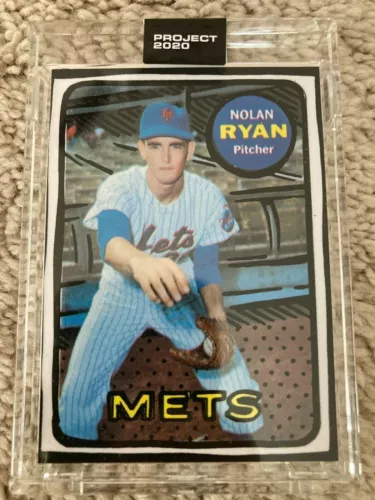 TOPPS PROJECT 2020 NOLAN RYAN #87 METS by JOSHUA VIDES W/Box & Bubble Mailer