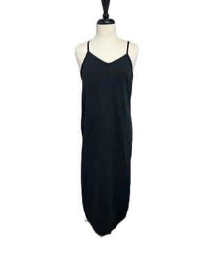 Nike premium jersey slip dress in black Size Medium Sportswear Side Slits  Maxi | eBay