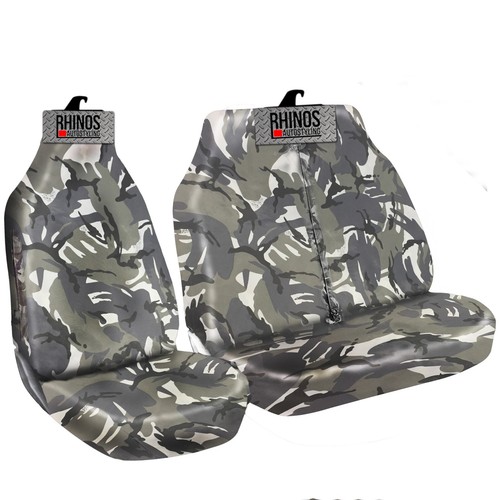 FOR PEUGEOT EXPERT ALL YEARS GREY CAMOUFLAGE Waterproof VAN Seat