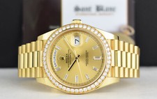 ROLEX 18kt Gold Day Date 40 President Champagne Diamond / CARD 228348 SANT BLANC 4