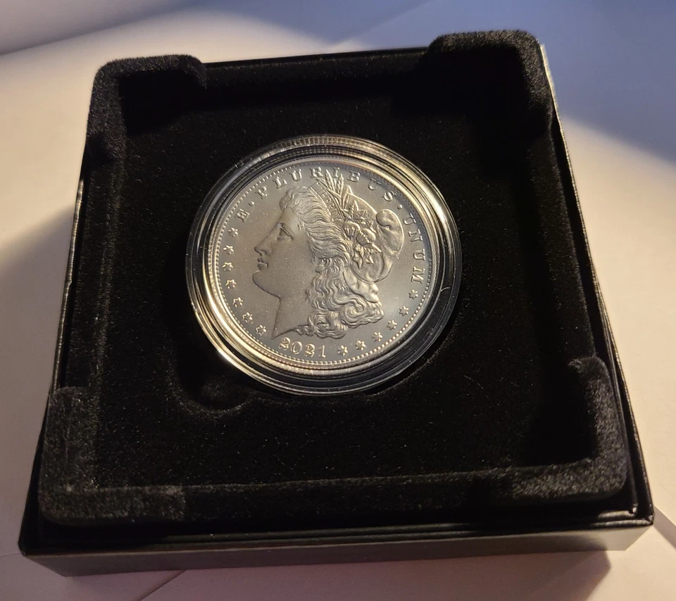 2021 CC MORGAN SILVER CARSON CITY (CC) and 2021 PEACE SILVER DOLLAR - Image 3 of 4