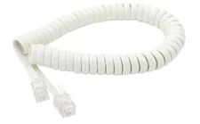 Steren 7ft Handset Cord Coiled White