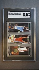 2003  Topps Rookie Matrix LeBron James/Kaman/Carmelo Anthony RC SGC 8.5