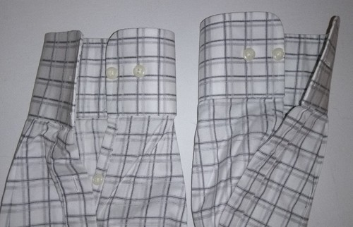 David Donahue 16.5 32/33 plaid long sleeve cotton shirt - Picture 4 of 9