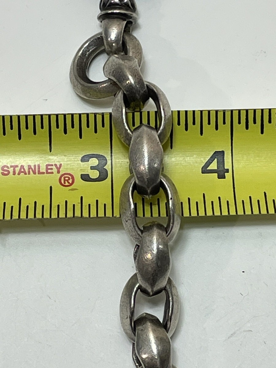 Vintage Sterling Leonard Kamhout Chain Link Necklace With War Bird