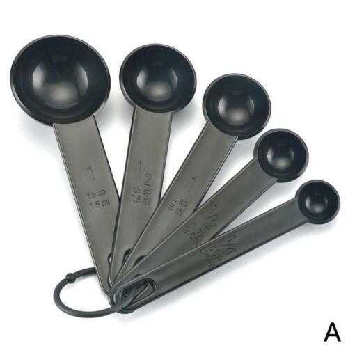 5Pcs/set Measuring Spoon For Baking Plastic Teaspoon Tablespoon Utensil U8F0 - Picture 13 of 15
