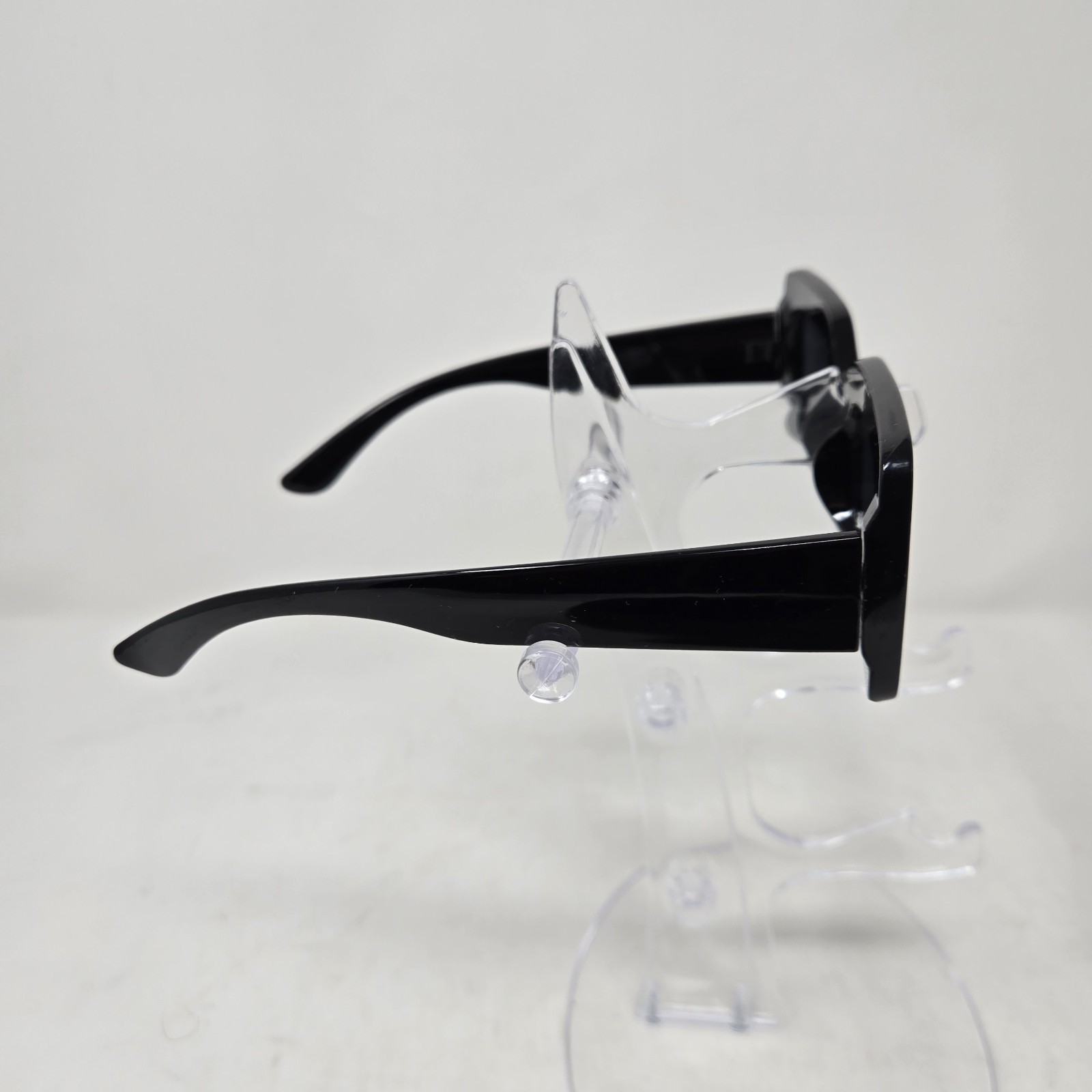 Free People Retro Mod Black Rectangular Sunglasse… - image 3