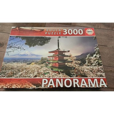 Educa Puzzle 3000 Panorama Mount Fuji Japan Pagoda Winter Snow Landscape