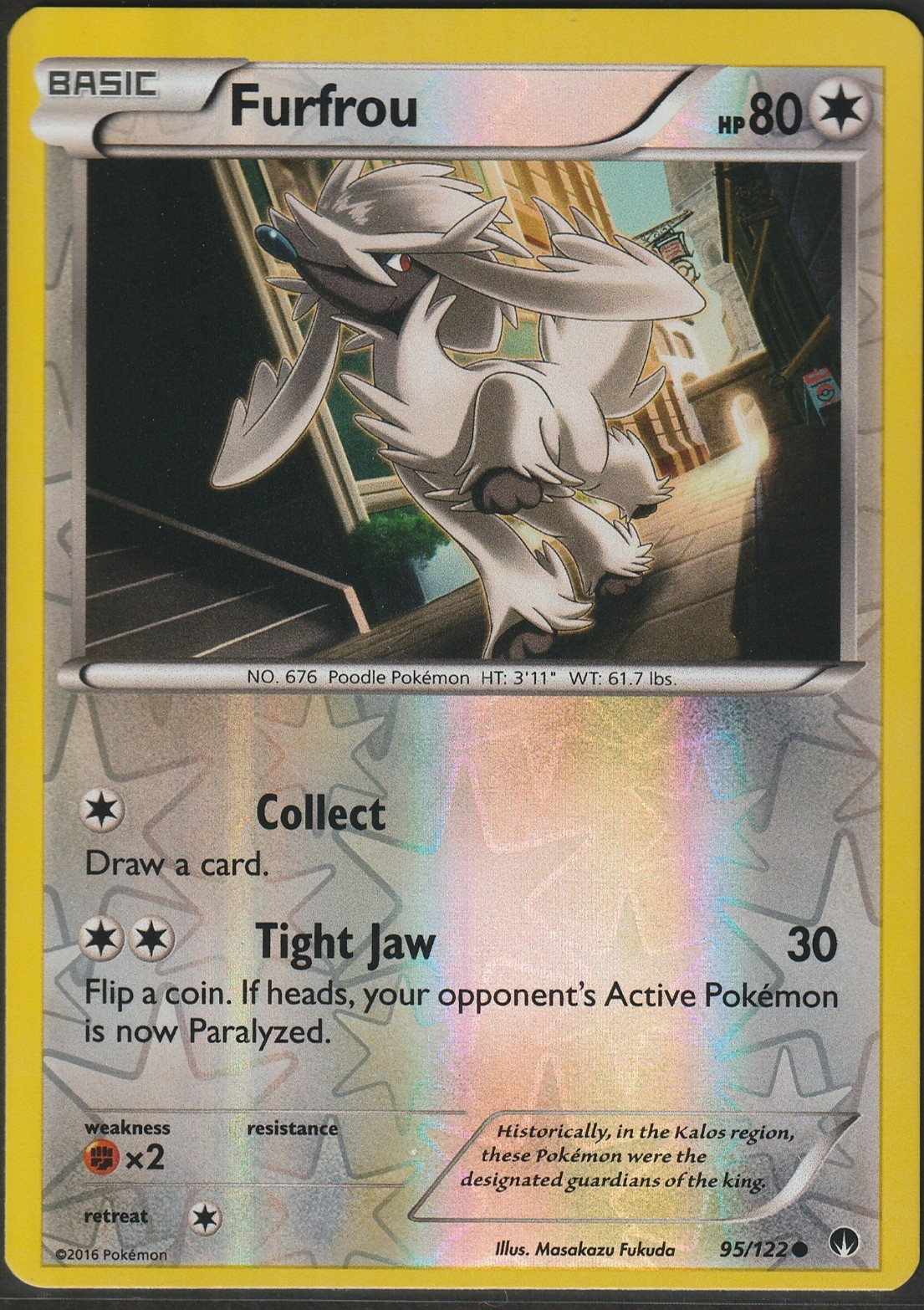 Furfrou 95/122 Reverse Holo Pokemon XY BREAKpoint LP