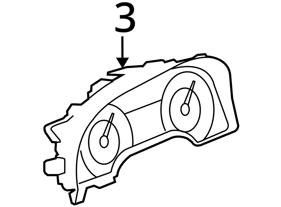 Speedometer Cluster XL-7 MPH Fits 07-09 VITARA 1711592 - Image 4 of 4