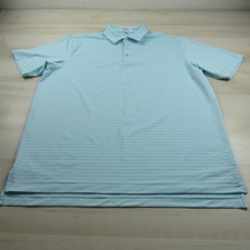 Peter Millar Polo Shirt Mens Extra Large Blue Purple Summer Comfort Performance