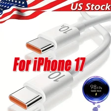 For Samsung iPhone 17 16 Pro Max 60W USB-C to USB C Cable Fast Charger Cord Lot
