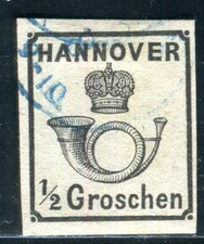 HANNOVER 1860 17y used FAULTLESS Good margin signed BÜHLER (N1188