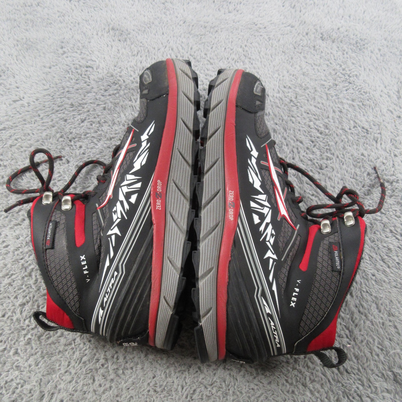 Altra Lone Peak 3.0 Mid NeoShell Shoes Mens Size 10.5 Black Red Trail Hiking