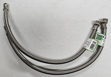 Watts Faucet Connector Braided Stainless Steel 3/8"C x 1/2" FIP x 20" New Qty 2