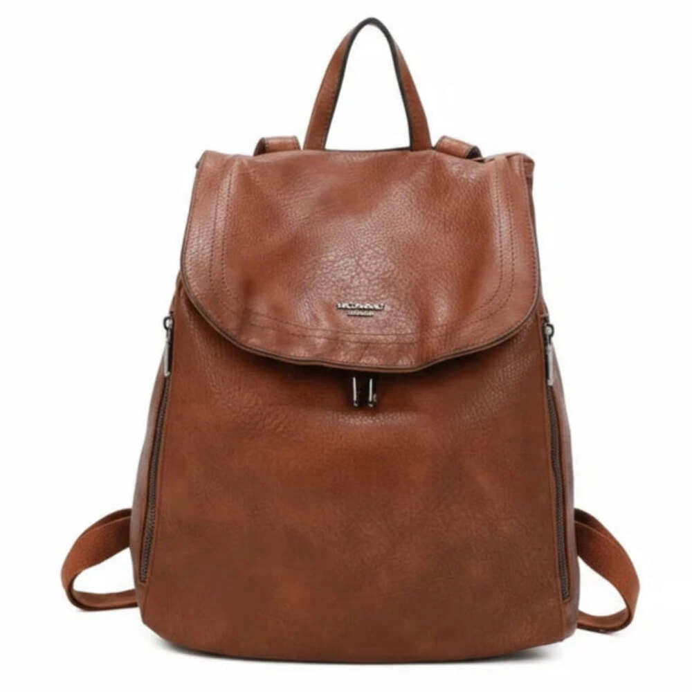 Zaino Pelle Vintage Donna Con Chiusura Antifurto Grenoble - Foto 8