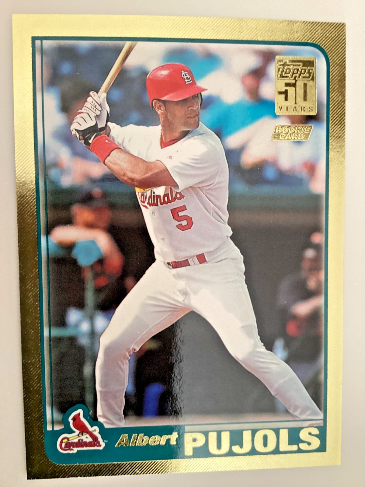Albert Pujols 2001 Topps Traded & Rookies #T247 Gold RC Rookie /2001