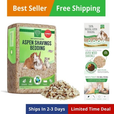 Natural Aspen Bedding, Animal Bedding for Small Indoor and Outdoor Pets, Made...