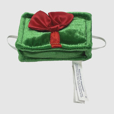 Build A Bear Rare Christmas Holiday Green Red Bow Gift Present Teddy Wristie