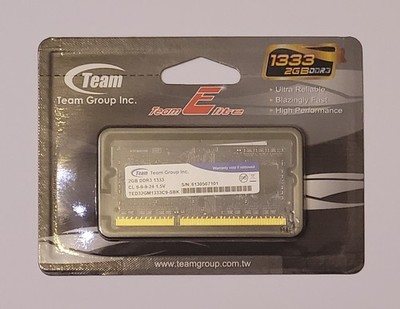 2GB - DDR3 1333Mhz  CL 9-9-9-24 Team Group  - Brand New / NIB / Unopened