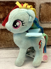 Vtg My Little Pony Rainbow Dash Plush Stuffed Animal 2016 Hasbro 6"