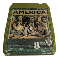 NEW PADS&SPLICE! AMERICA Eponymous Album WB 1971 B- 8-track cartridge