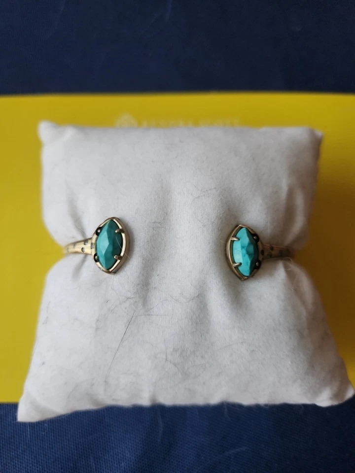 Brazalete de oro Kendra Scott en verde azulado amazonita Foto 2 de 4