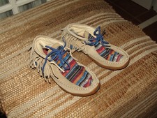 Twisted X Boots Serape Fringe Moccasins Southwest Design WDM0064 Women s 7 M