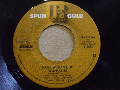 Hank Williams Jr. - Old Habits / Women I've Never Had - Used Vinyl Re - G8100z