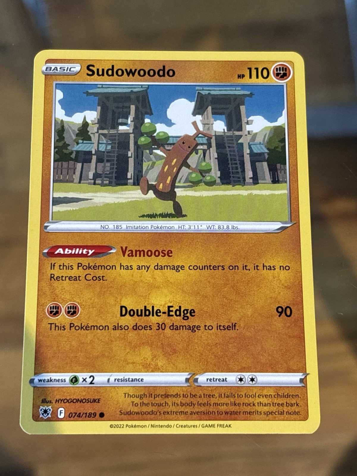Sudowoodo - 074/189 - Astral Radiance Pokemon Card