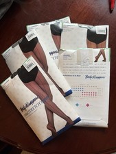 5 Pair Bodywrappers Kids Size 4-7 C62 Black Fishnets With Seams
