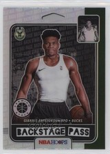 2019 NBA Hoops Premium Stock Back Stage Pass Holo Giannis Antetokounmpo #9 1cc0