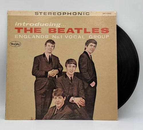 Vintage The Beatles Introducing The Beatles 12" Black Vinyl LP Vee-Jay Records