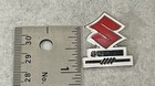 RARE Suzuki Logo Lapel Pin Gold Trim Red And White Collectible Vintage — photo 5