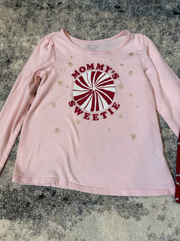 Girls Christmas Long Sleeve Shirts Size 5/6 - Image 2 of 4